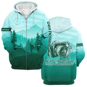 And Into The Forest I Go To Lose My Mind And Find My Soul Bell & Howell Photography Videography Apparel All Over Prints BL281024A1BH - Zipper Hoodie