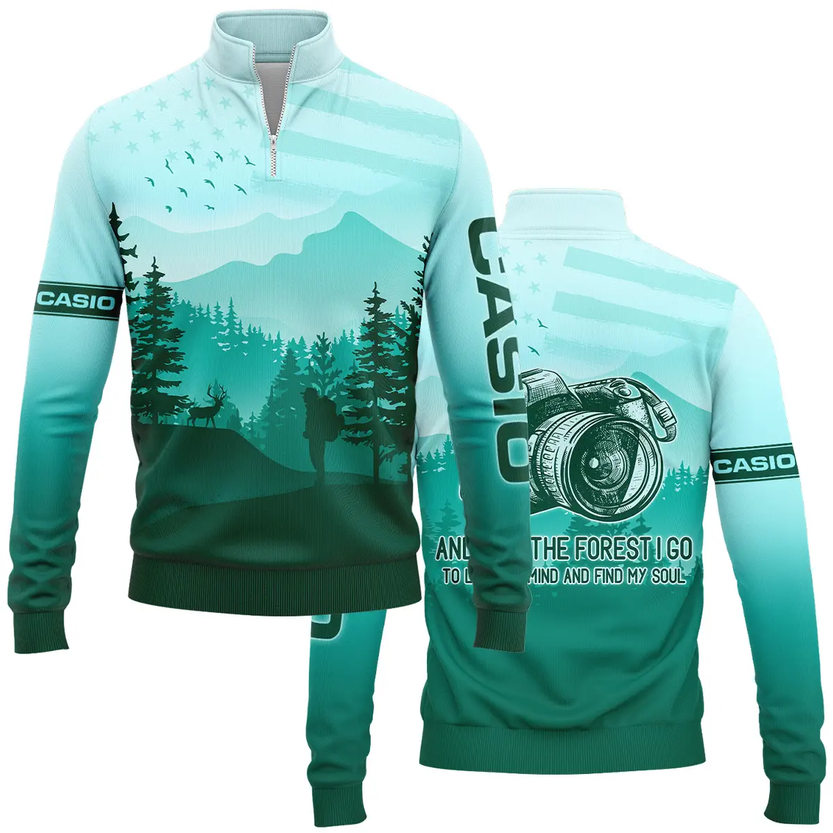 And Into The Forest I Go To Lose My Mind And Find My Soul Casio Photography Videography Apparel All Over Prints BL281024A1CS - Quarter-Zip Jacket