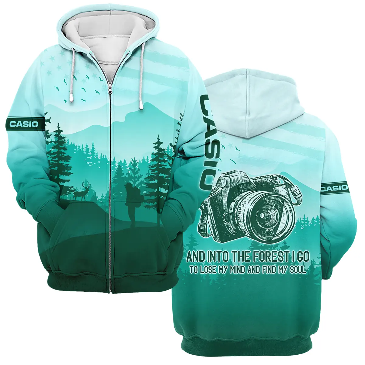 And Into The Forest I Go To Lose My Mind And Find My Soul Blackmagic Design Photography Videography Apparel All Over Prints BL281024A1BMD - Zipper Hoodie