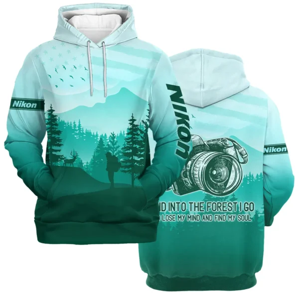 And Into The Forest I Go To Lose My Mind And Find My Soul Nikon Photography Videography Apparel All Over Prints BL281024A1NK - Hoodie