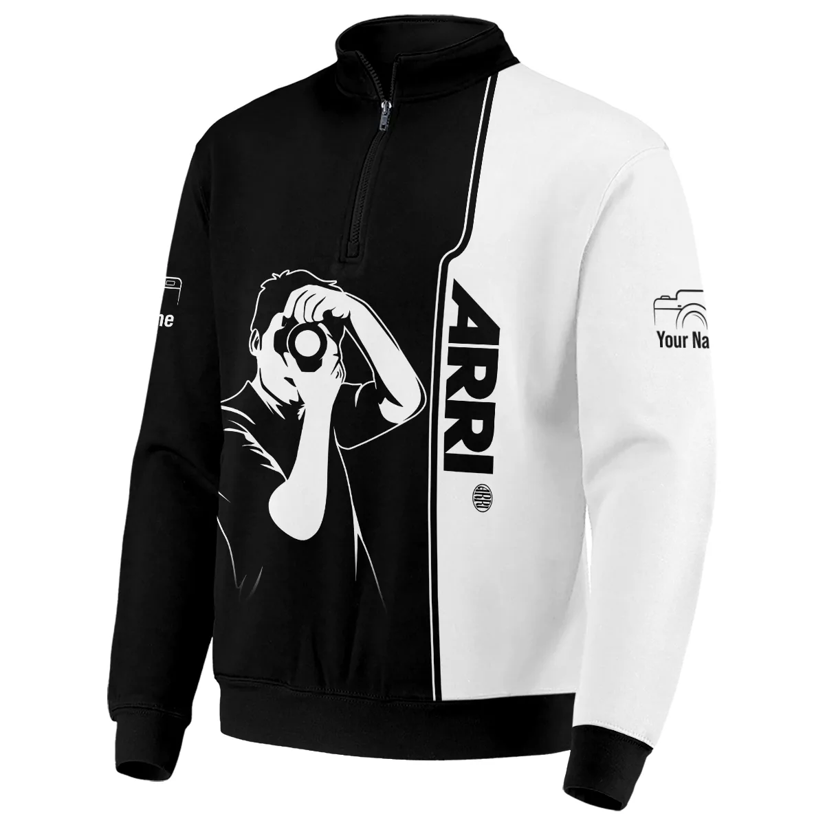 Arri Photography Videography Quarter-Zip Jacket All Over Prints BLPT141224A2AR