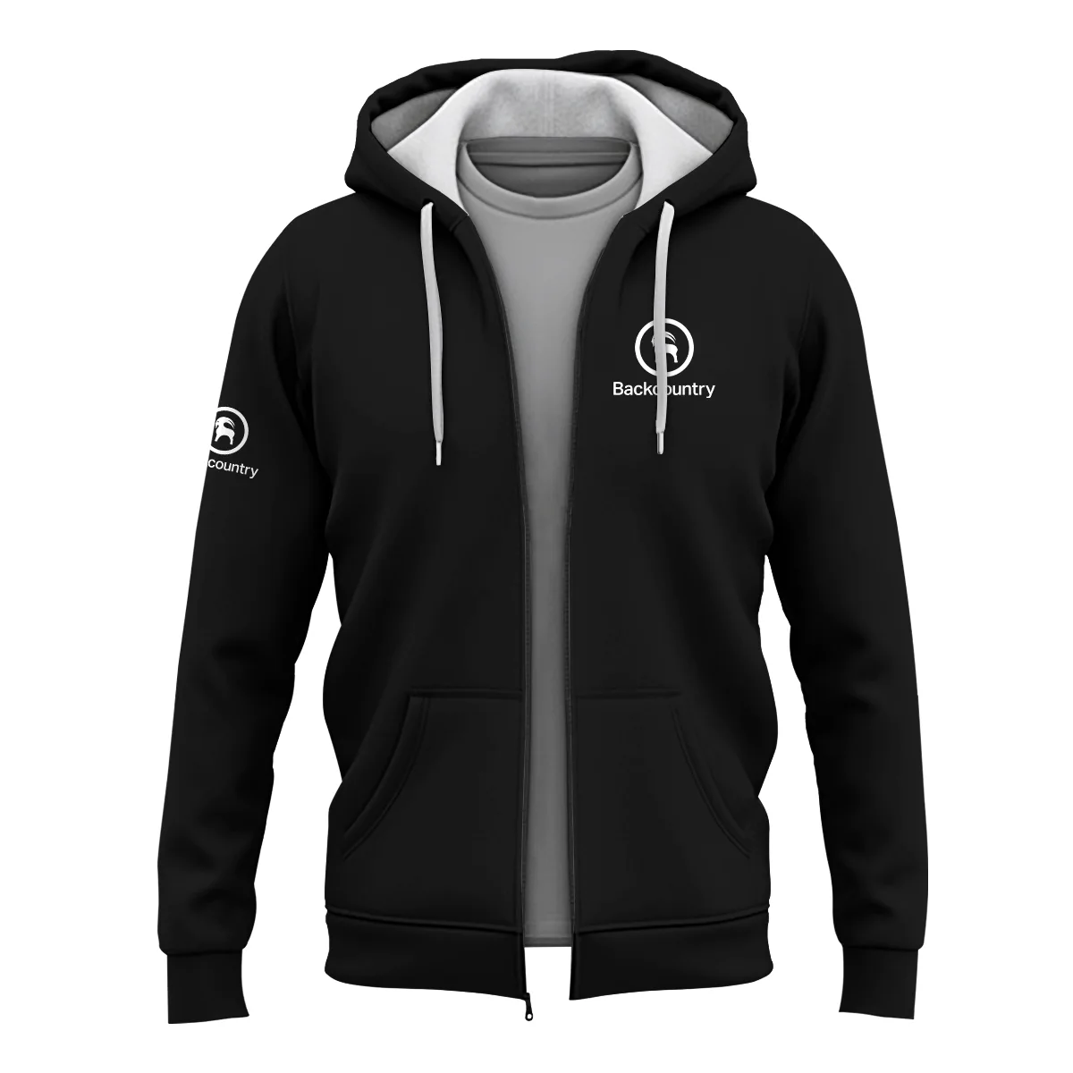 Backcountry Outdoor Clothing Brand Exclusive Logo Zipper Hoodie BLBR291124A3BCT