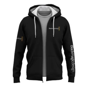 Blackmagic Design Photography Videography Exclusive Logo Zipper Hoodie BLPT231124A1BMD
