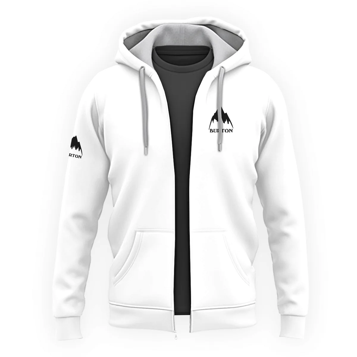 Burton Outdoor Clothing Brand Exclusive Logo Zipper Hoodie BLBR291124A4BUR