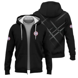 Canada Goose Outdoor Clothing Brand Exclusive Logo Zipper Hoodie BLBR291124A3CG