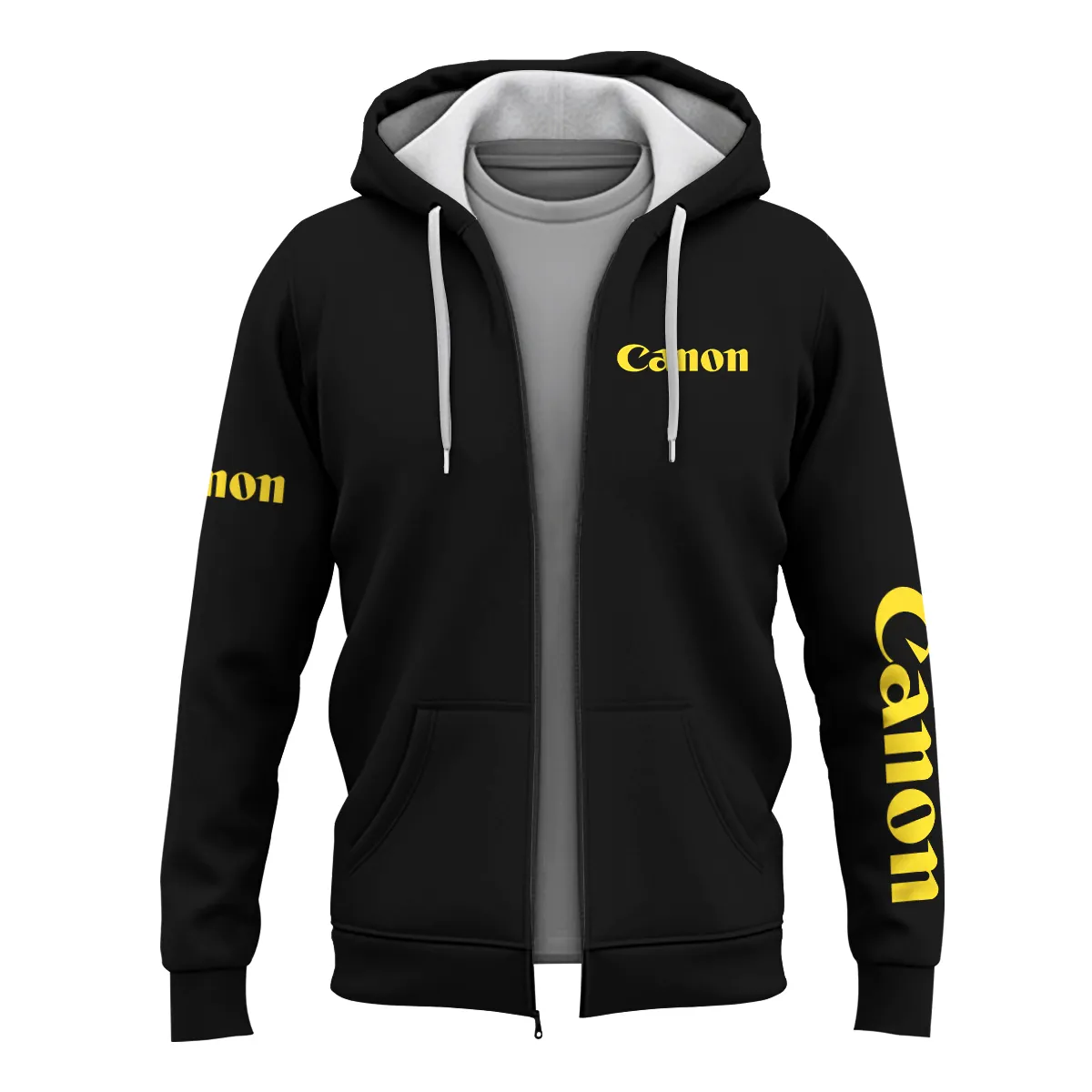 Canon Photography Videography Exclusive Logo Zipper Hoodie BLPT231124A1CN2