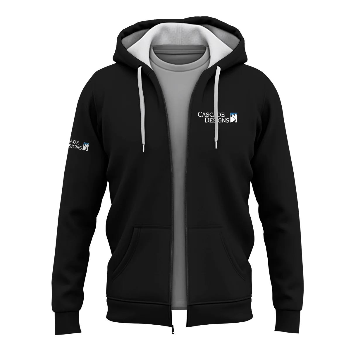 Cascade Designs Outdoor Clothing Brand Exclusive Logo Zipper Hoodie BLBR291124A3CD