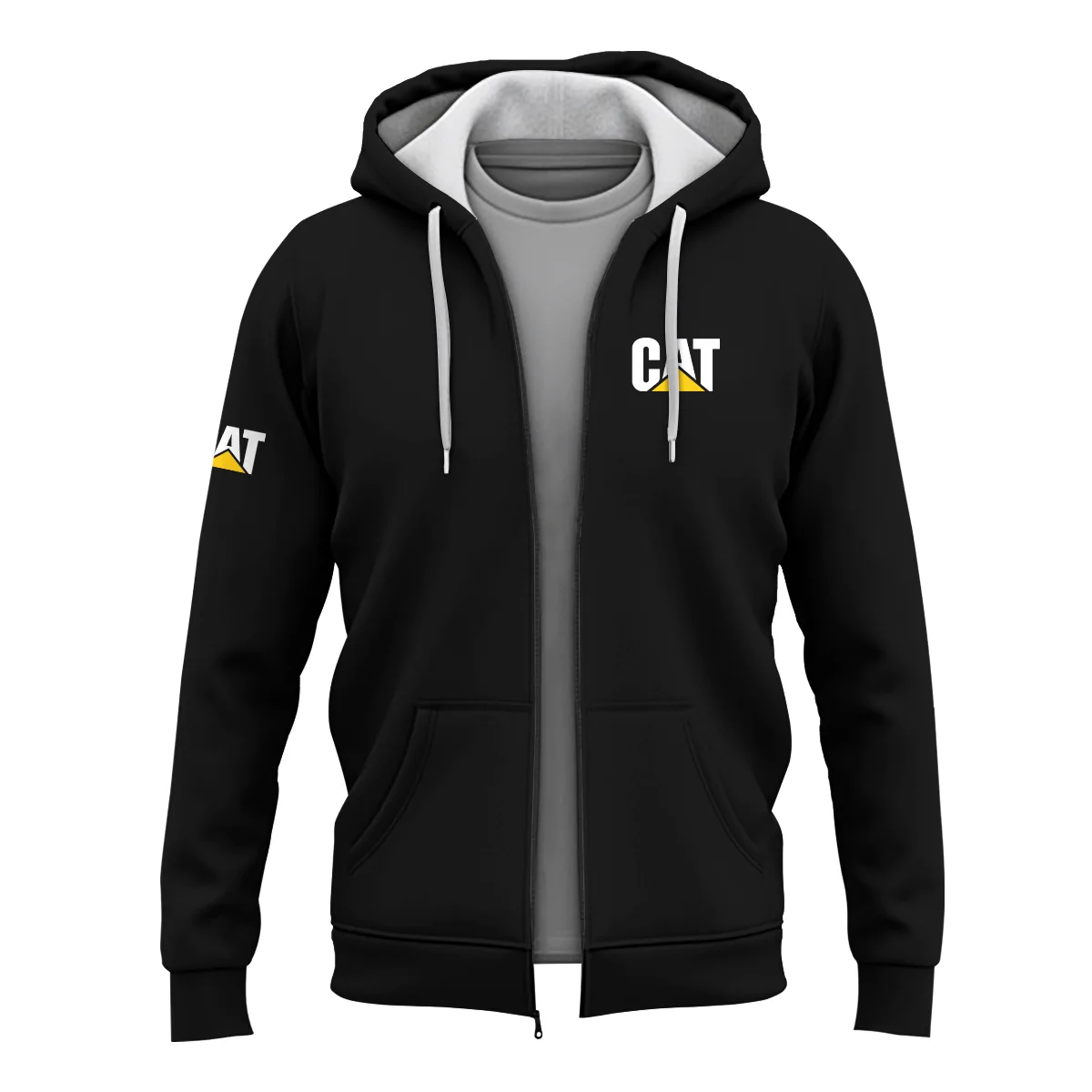 Caterpillar Outdoor Clothing Brand Exclusive Logo Zipper Hoodie BLBR291124A3CAT