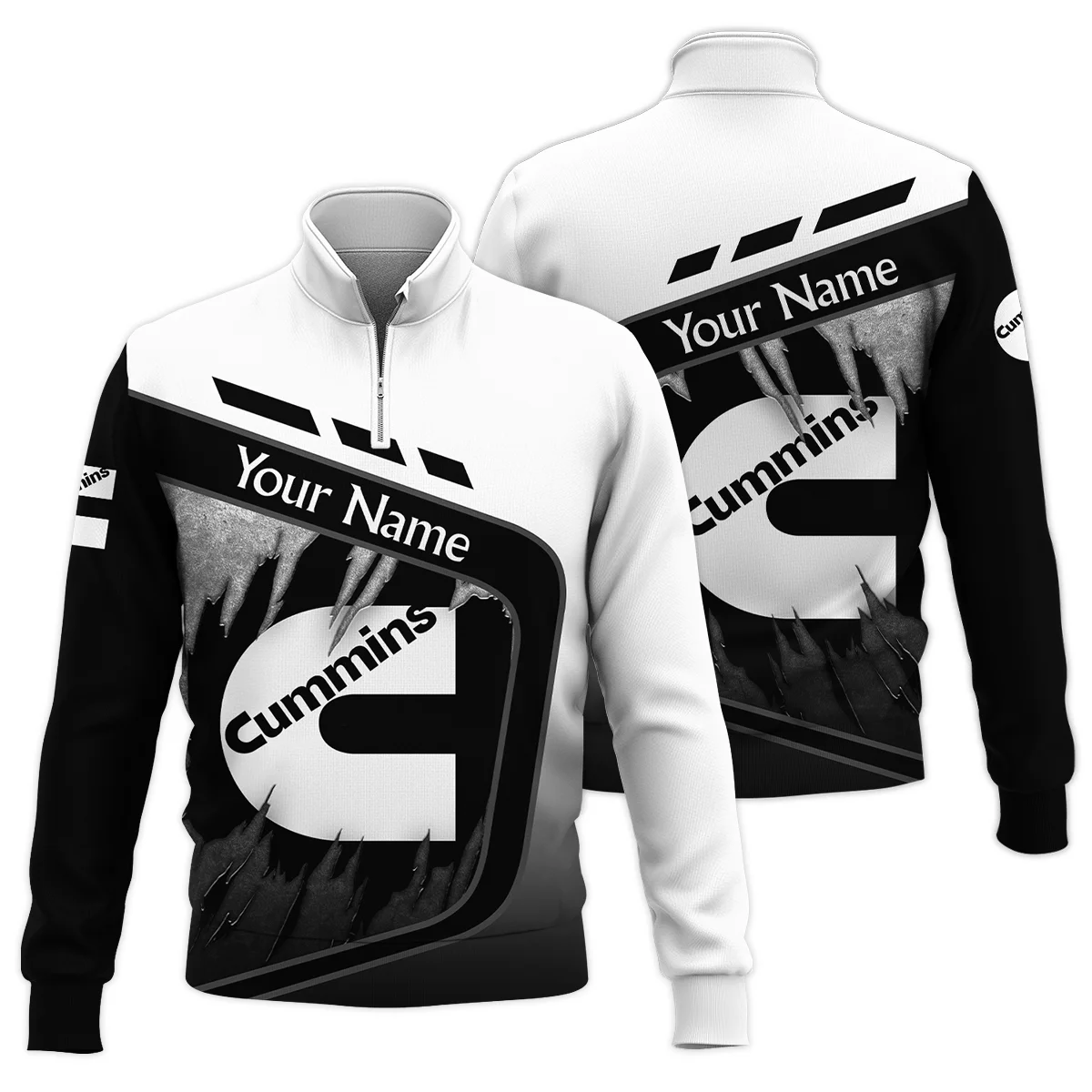 Cummins Gift For Trucker Quarter-Zip Jacket All Over Prints BLT21125CMQTZ
