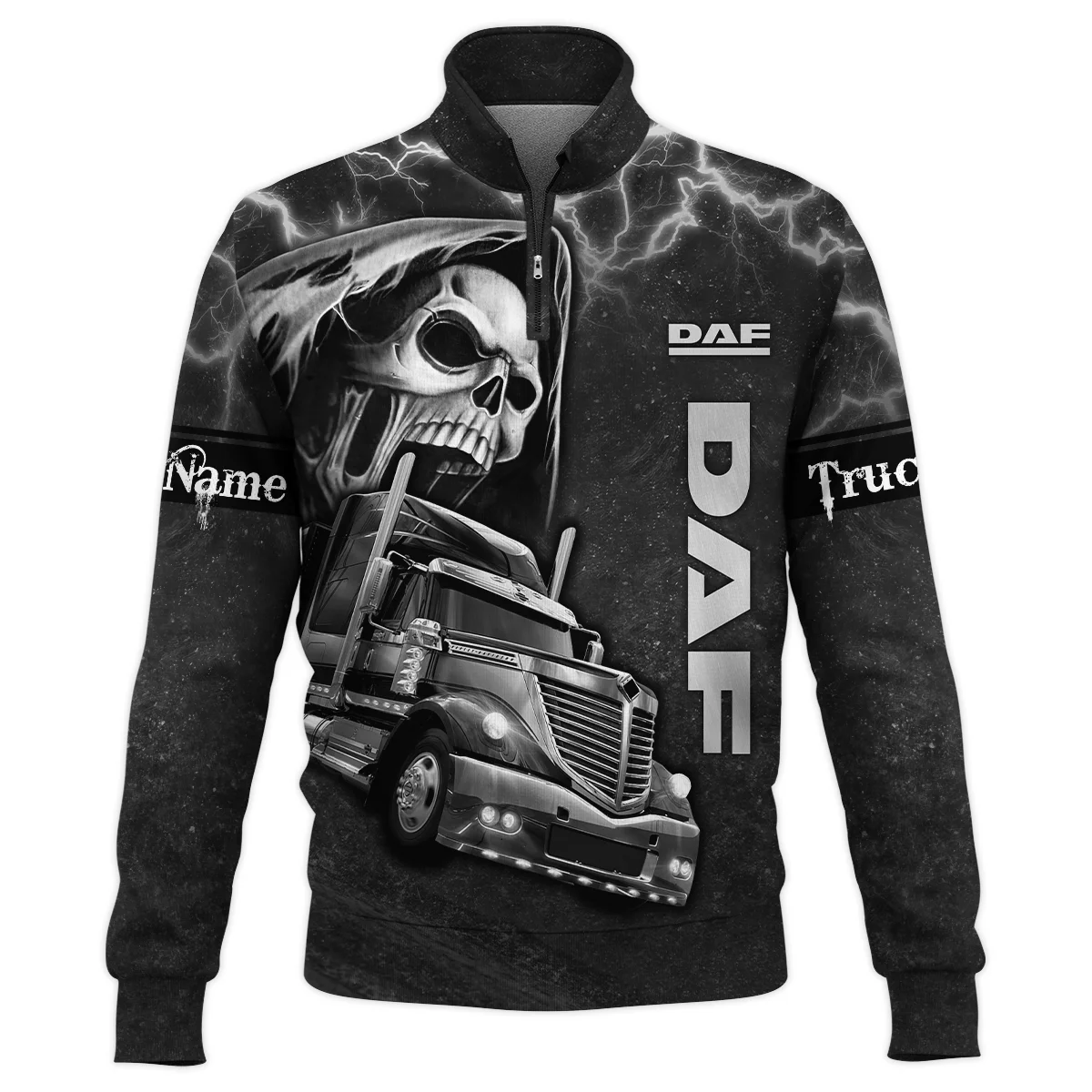 DAF Trucks Gift For Trucker Quarter-Zip Jacket All Over Prints BLT22125DAFQTZ