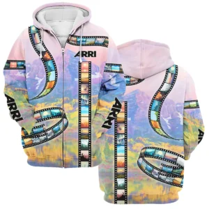 Film Reel Pattern Arri Photography Videography Apparel All Over Prints BL291024A1AR - Zipper Hoodie