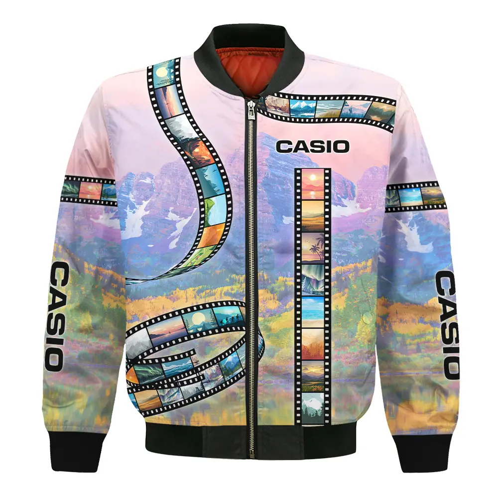 Film Reel Pattern Casio Photography Videography Apparel All Over Prints BL291024A1CS - Bomber