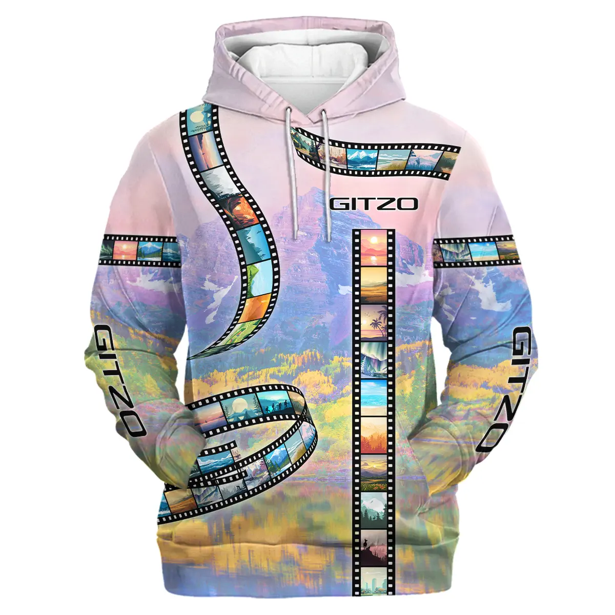 Film Reel Pattern Gitzo Photography Videography Apparel All Over Prints BL291024A1GZ - Hoodie