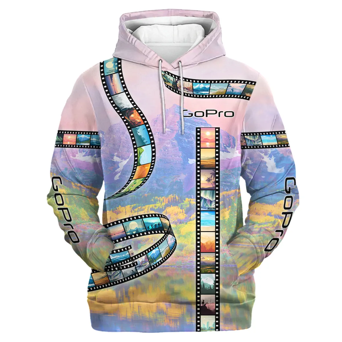 Film Reel Pattern GoPro Photography Videography Apparel All Over Prints BL291024A1GP - Hoodie