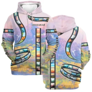 Film Reel Pattern Hasselblad Photography Videography Apparel All Over Prints BL291024A1HSB - Hoodie