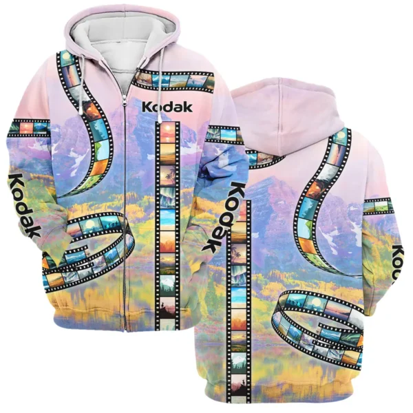 Film Reel Pattern Kodak Photography Videography Apparel All Over Prints BL291024A1KD - Zipper Hoodie