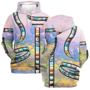 Film Reel Pattern Manfrotto Photography Videography Apparel All Over Prints BL291024A1MFT - Hoodie
