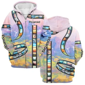 Film Reel Pattern Polaroid Photography Videography Apparel All Over Prints BL291024A1PLR - Zipper Hoodie