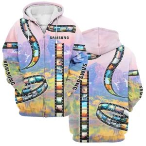 Film Reel Pattern Samsung Photography Videography Apparel All Over Prints BL291024A1SS - Zipper Hoodie