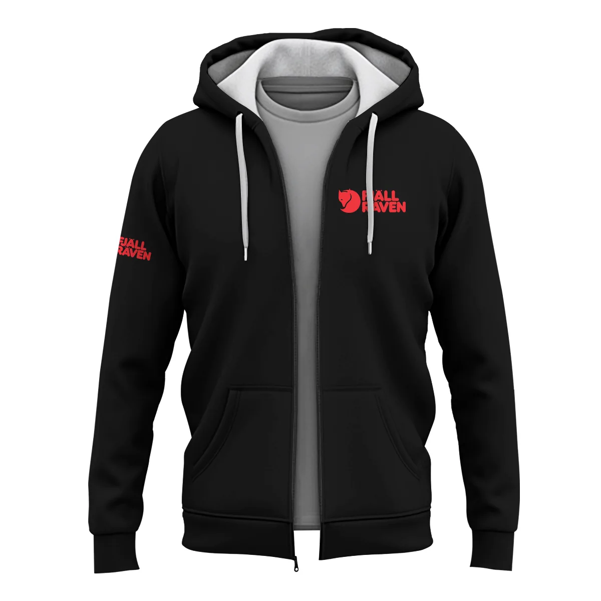 Fjallraven Outdoor Clothing Brand Exclusive Logo Zipper Hoodie BLBR291124A3FJR