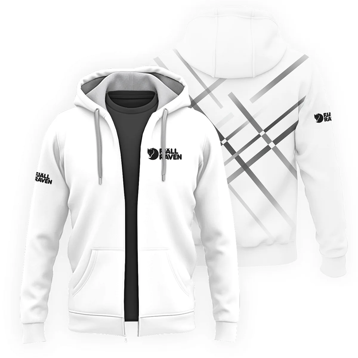 Fjallraven Outdoor Clothing Brand Exclusive Logo Zipper Hoodie BLBR291124A4FJR