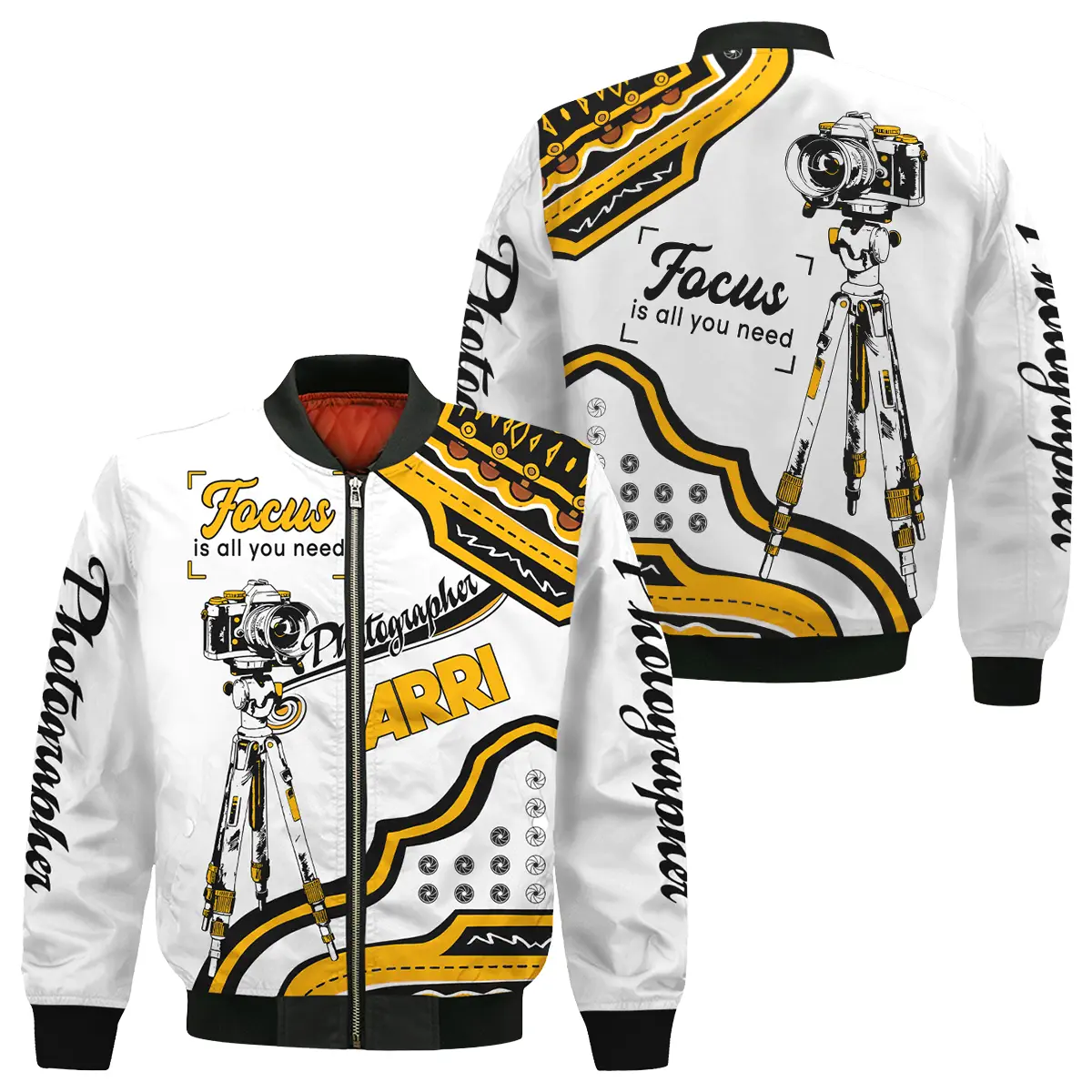 Focus Is All You Need Arri Photography Videography Apparel All Over Prints BL261024A1AR - Bomber