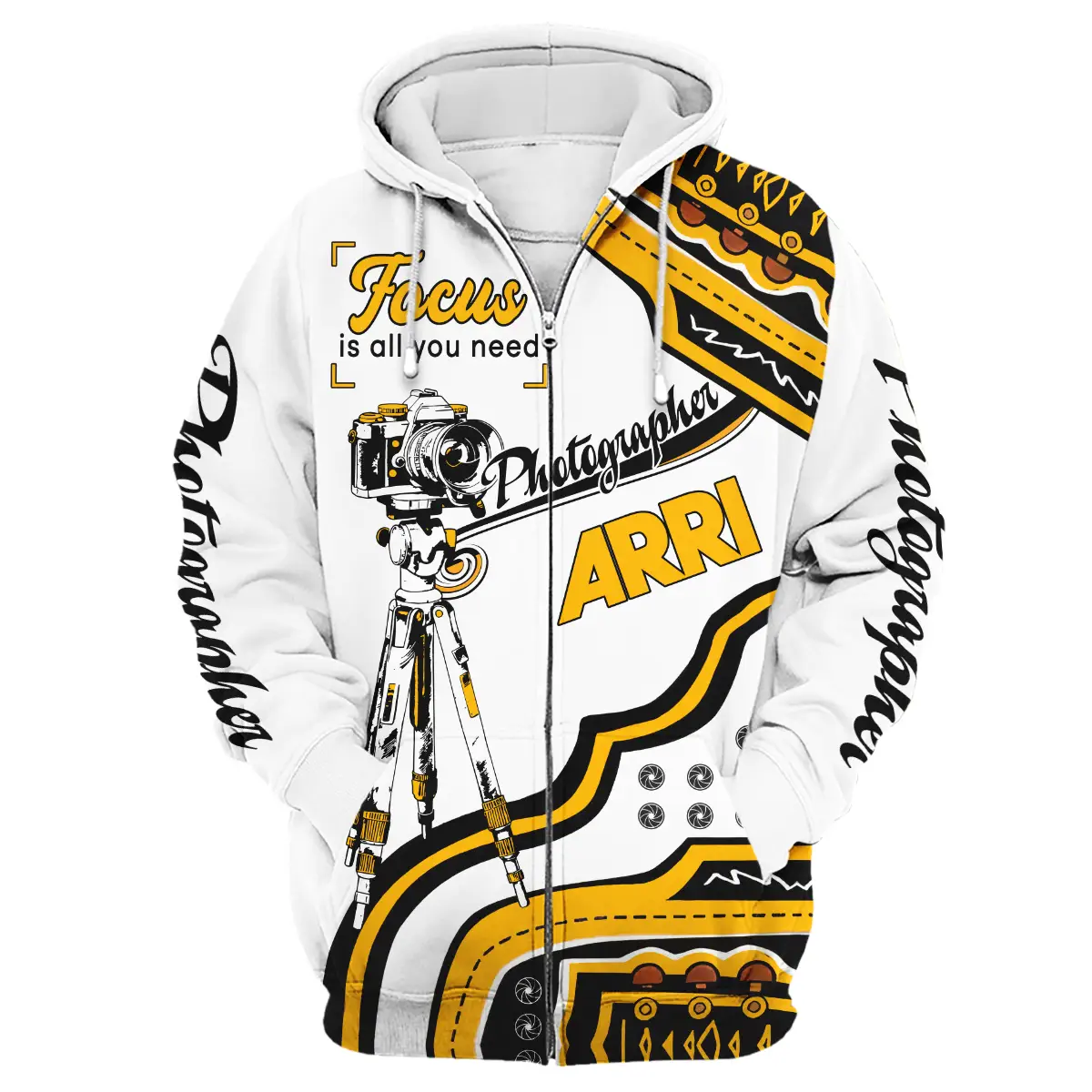 Focus Is All You Need Arri Photography Videography Apparel All Over Prints BL261024A1AR - Zipper Hoodie