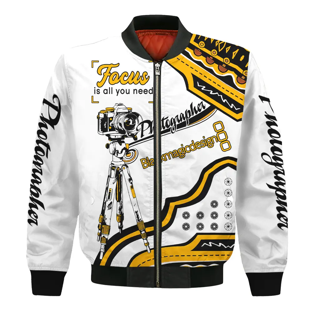 Focus Is All You Need Blackmagic Design Photography Videography Apparel All Over Prints BL261024A1BMD - Bomber