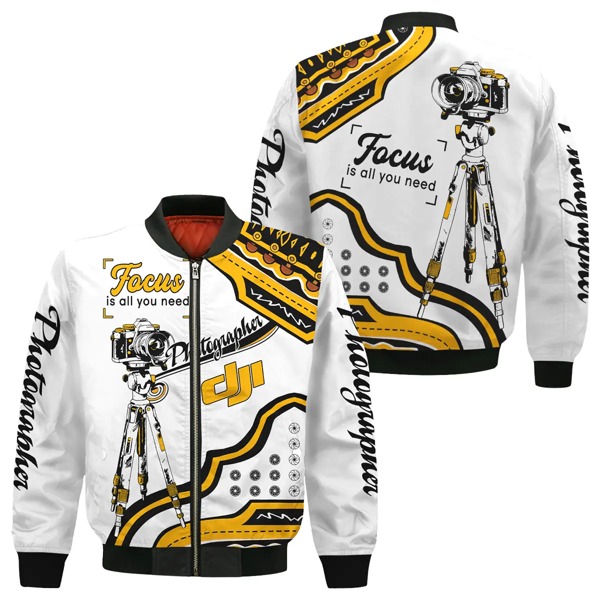 Focus Is All You Need DJI Photography Videography Apparel All Over Prints BL261024A1DJI - Bomber