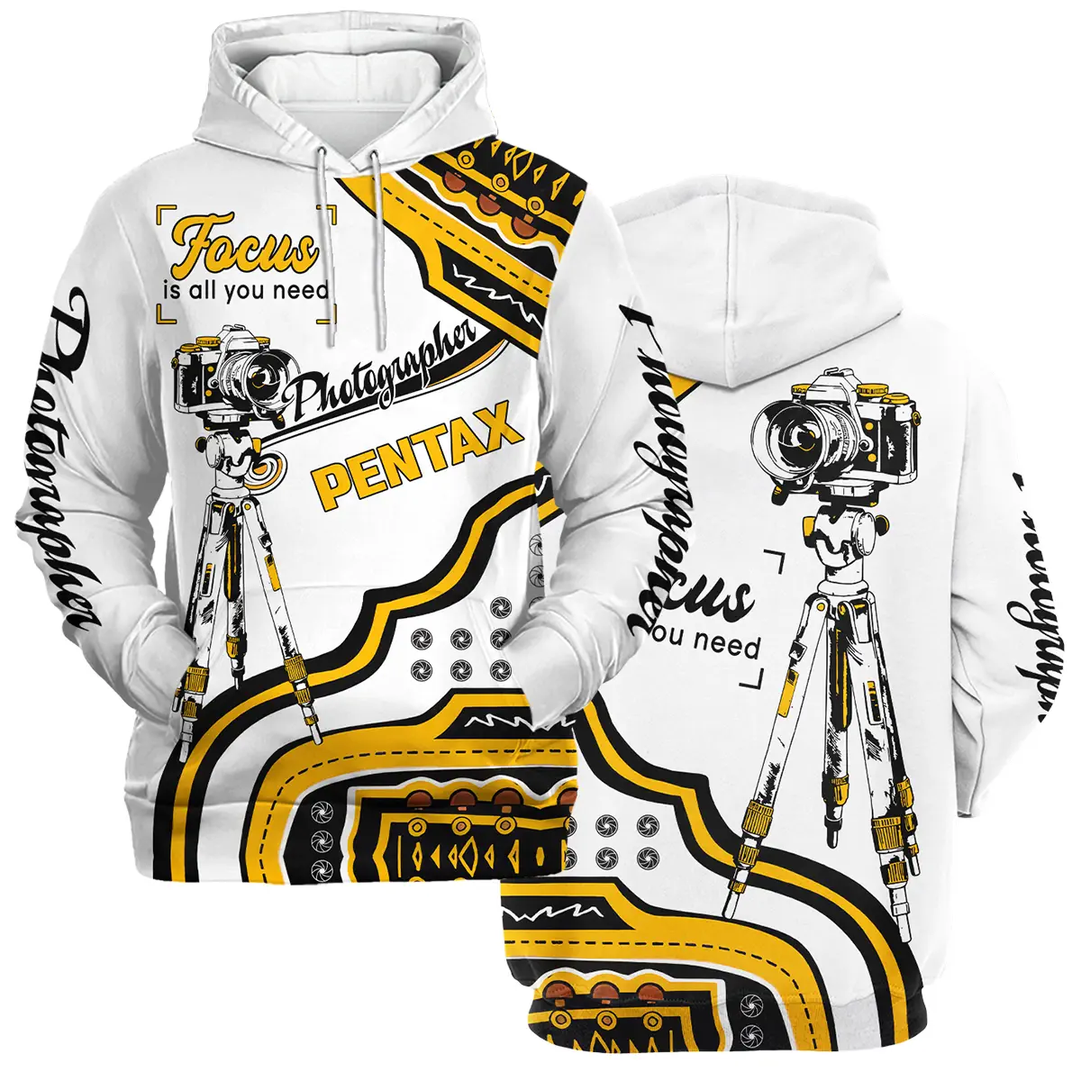 Focus Is All You Need Pentax Photography Videography Apparel All Over Prints BL261024A1PT - Hoodie