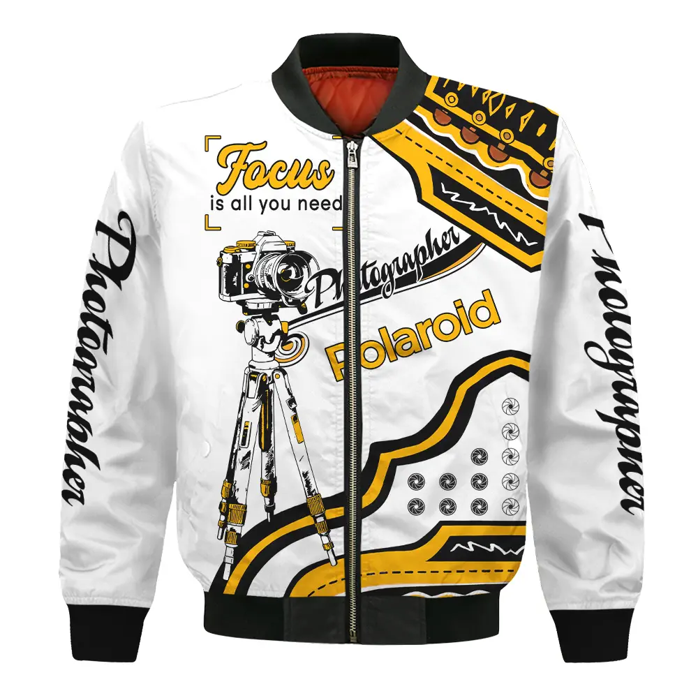 Focus Is All You Need Polaroid Photography Videography Apparel All Over Prints BL261024A1PLR - Bomber