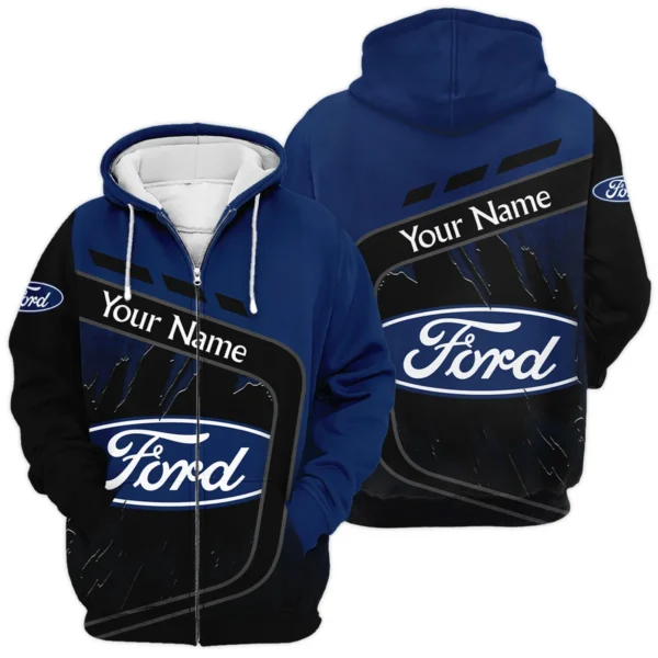 Ford Trucks Gift For Trucker Exclusive Logo Zipper Hoodie BLT21125FTZHD