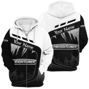 Freightliner Gift For Trucker Exclusive Logo Zipper Hoodie BLT21125FREZHD