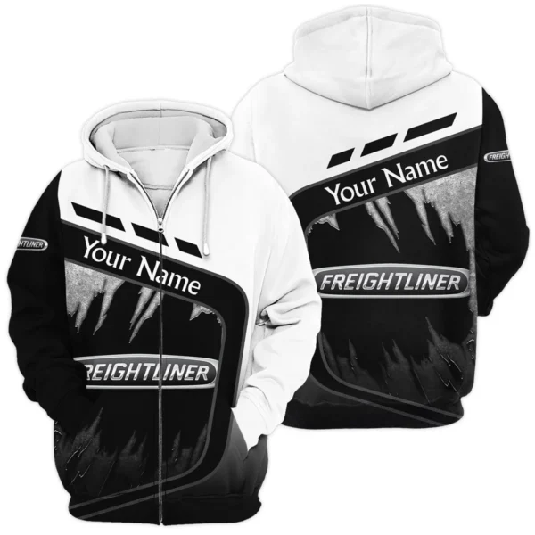 Freightliner Gift For Trucker Exclusive Logo Zipper Hoodie BLT21125FREZHD