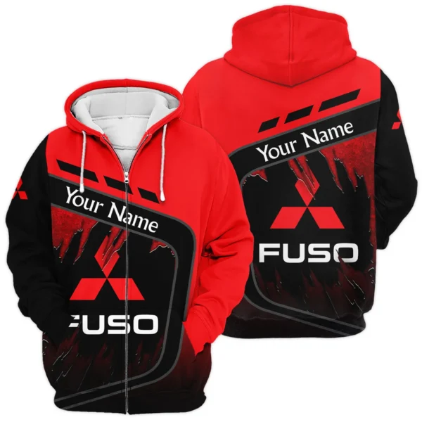 Fuso Gift For Trucker Exclusive Logo Zipper Hoodie BLT21125FUSZHD