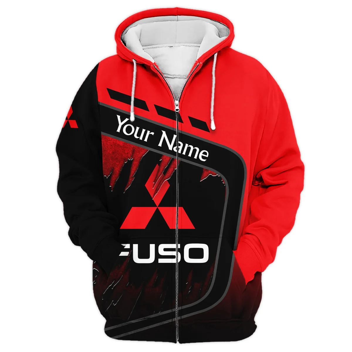 Fuso Gift For Trucker Exclusive Logo Zipper Hoodie BLT21125FUSZHD