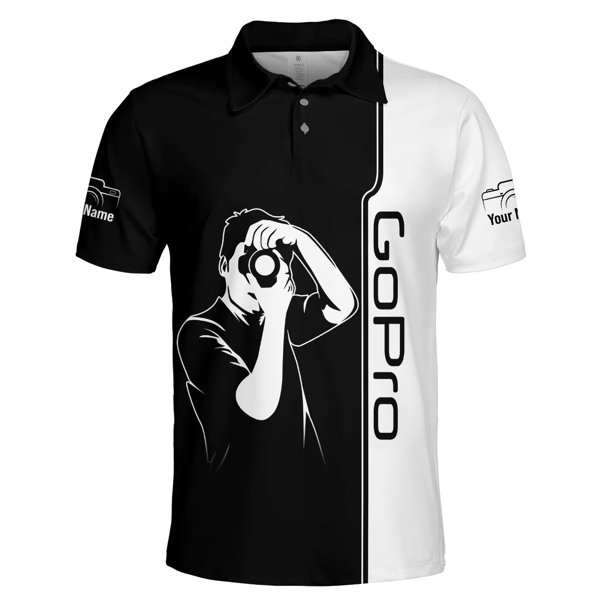 GoPro Photography Videography Polo Shirt All Over Prints BLPT141224A1GP