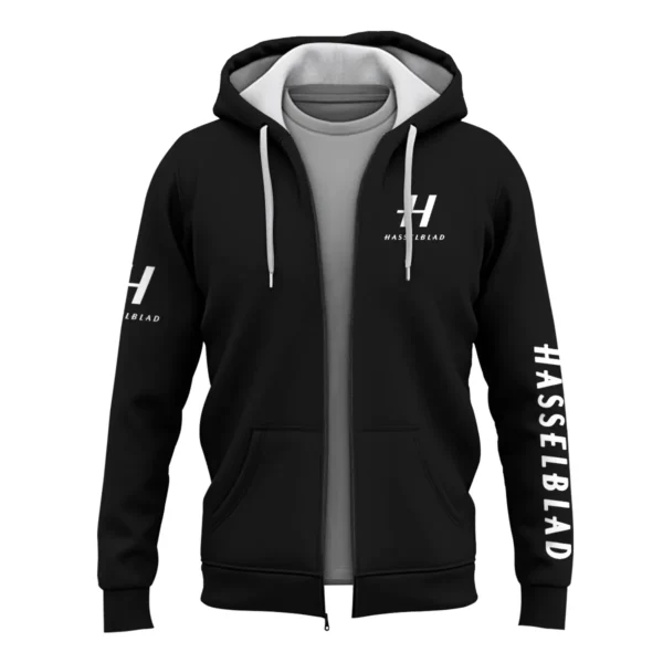 Hasselblad Photography Videography Exclusive Logo Zipper Hoodie BLPT231124A1HSB