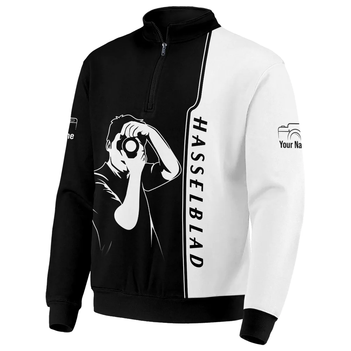 Hasselblad Photography Videography Quarter-Zip Jacket All Over Prints BLPT141224A2HSB