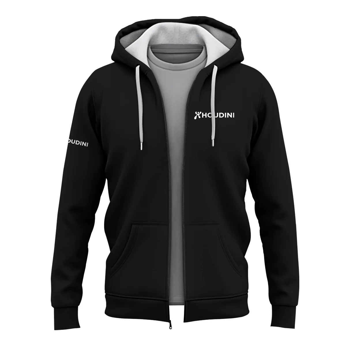 Houdini Outdoor Clothing Brand Exclusive Logo Zipper Hoodie BLBR291124A3HDN