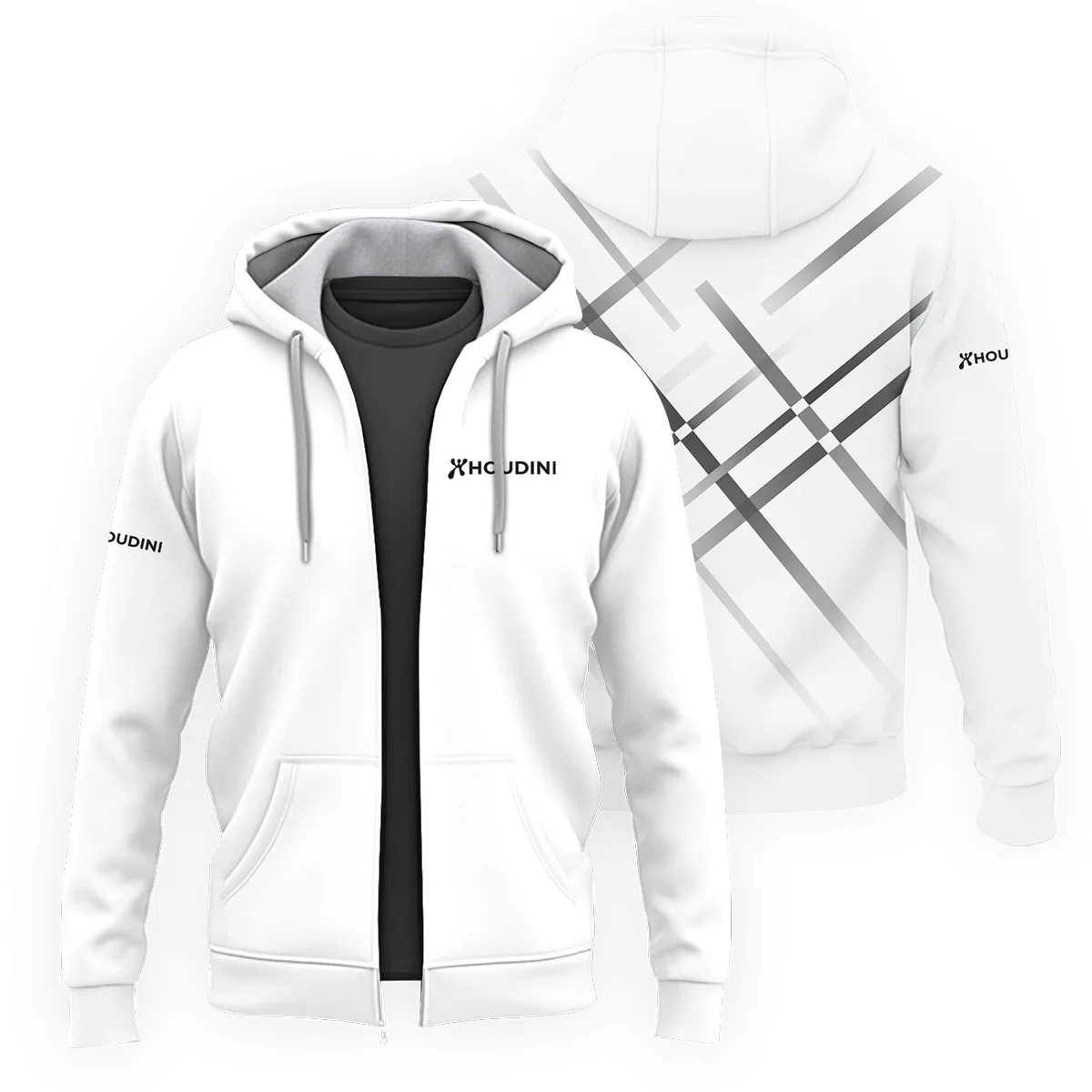 Houdini Outdoor Clothing Brand Exclusive Logo Zipper Hoodie BLBR291124A4HDN
