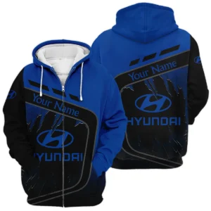 Hyundai Trucks Gift For Trucker Exclusive Logo Zipper Hoodie BLT21125HDZHD