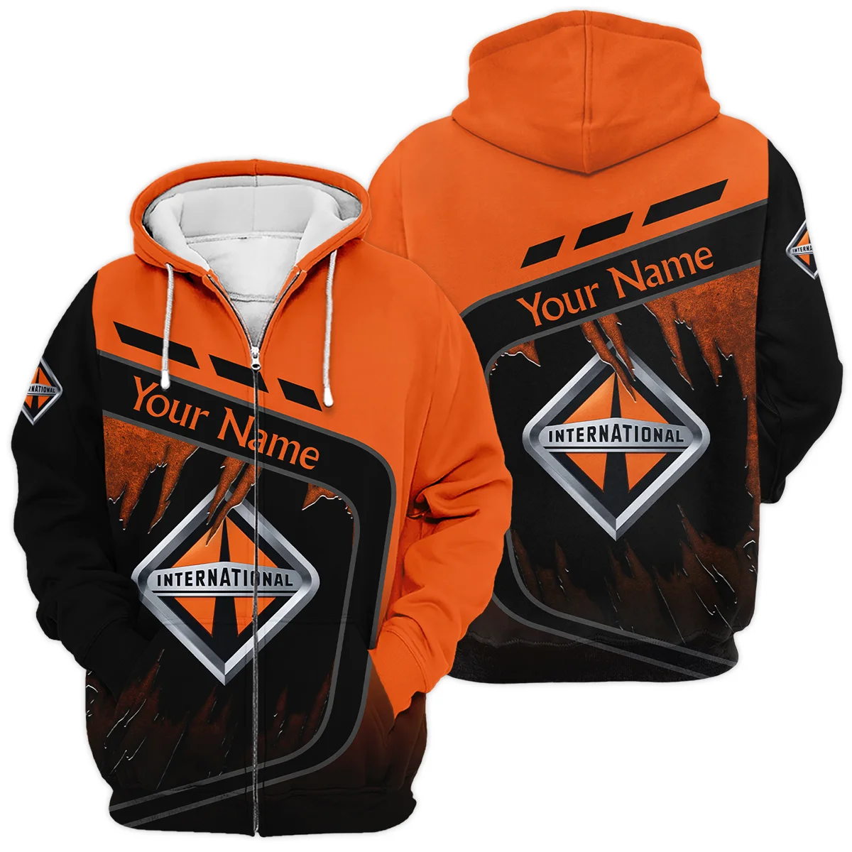 International Trucks Gift For Trucker Exclusive Logo Zipper Hoodie BLT21125ITZHD