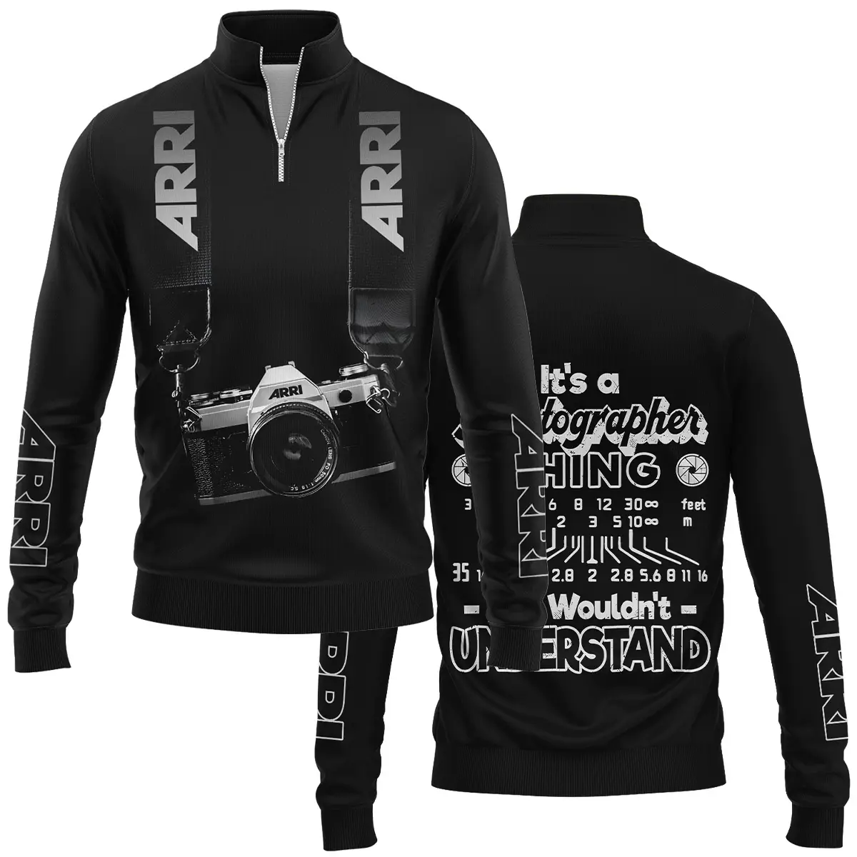 It's A Photographer Thing You Wouldn't Understand Arri Photography Videography Apparel All Over Prints BL251024A2AR - Quarter-Zip Jacket