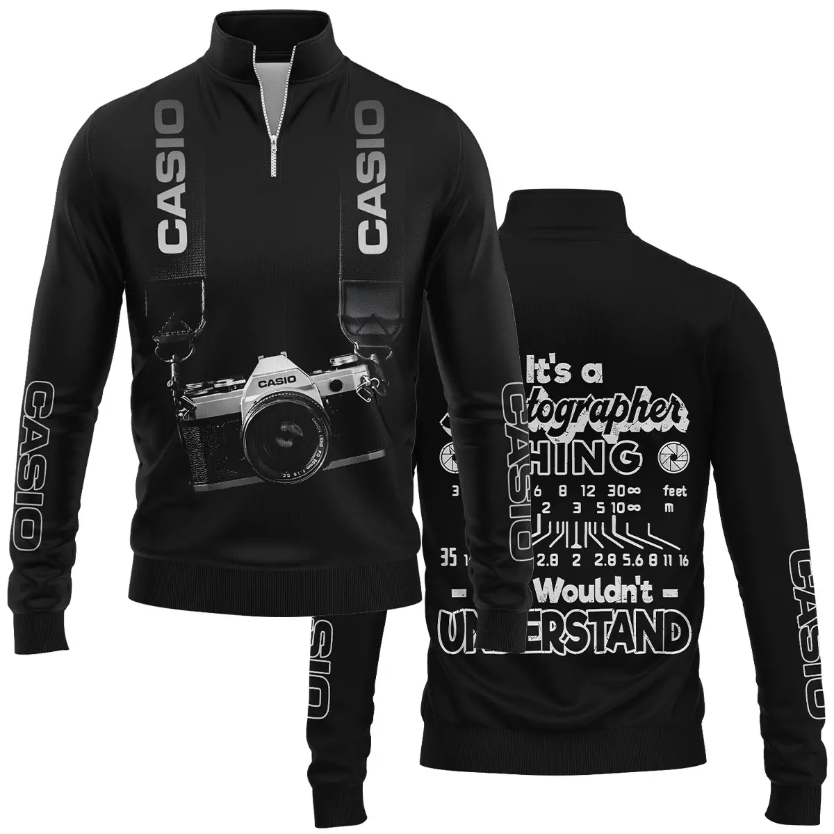 It's A Photographer Thing You Wouldn't Understand Casio Photography Videography Apparel All Over Prints BL251024A2CS - Quarter-Zip Jacket