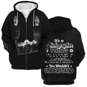 It's A Photographer Thing You Wouldn't Understand DJI Photography Videography Apparel All Over Prints BL251024A2DJI - Zipper Hoodie