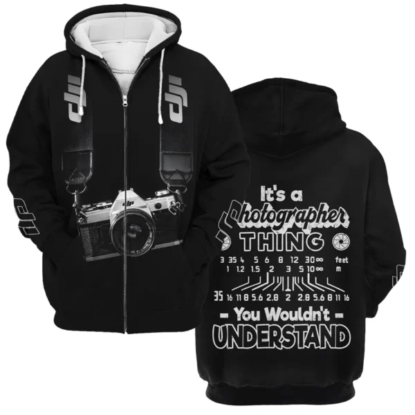 It's A Photographer Thing You Wouldn't Understand DJI Photography Videography Apparel All Over Prints BL251024A2DJI - Zipper Hoodie