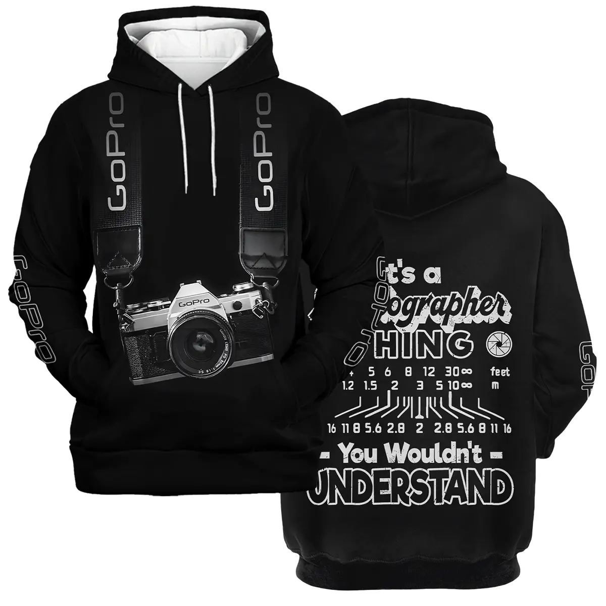 It's A Photographer Thing You Wouldn't Understand GoPro Photography Videography Apparel All Over Prints BL251024A2GP - Hoodie