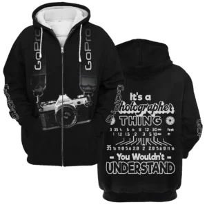 It's A Photographer Thing You Wouldn't Understand GoPro Photography Videography Apparel All Over Prints BL251024A2GP - Zipper Hoodie