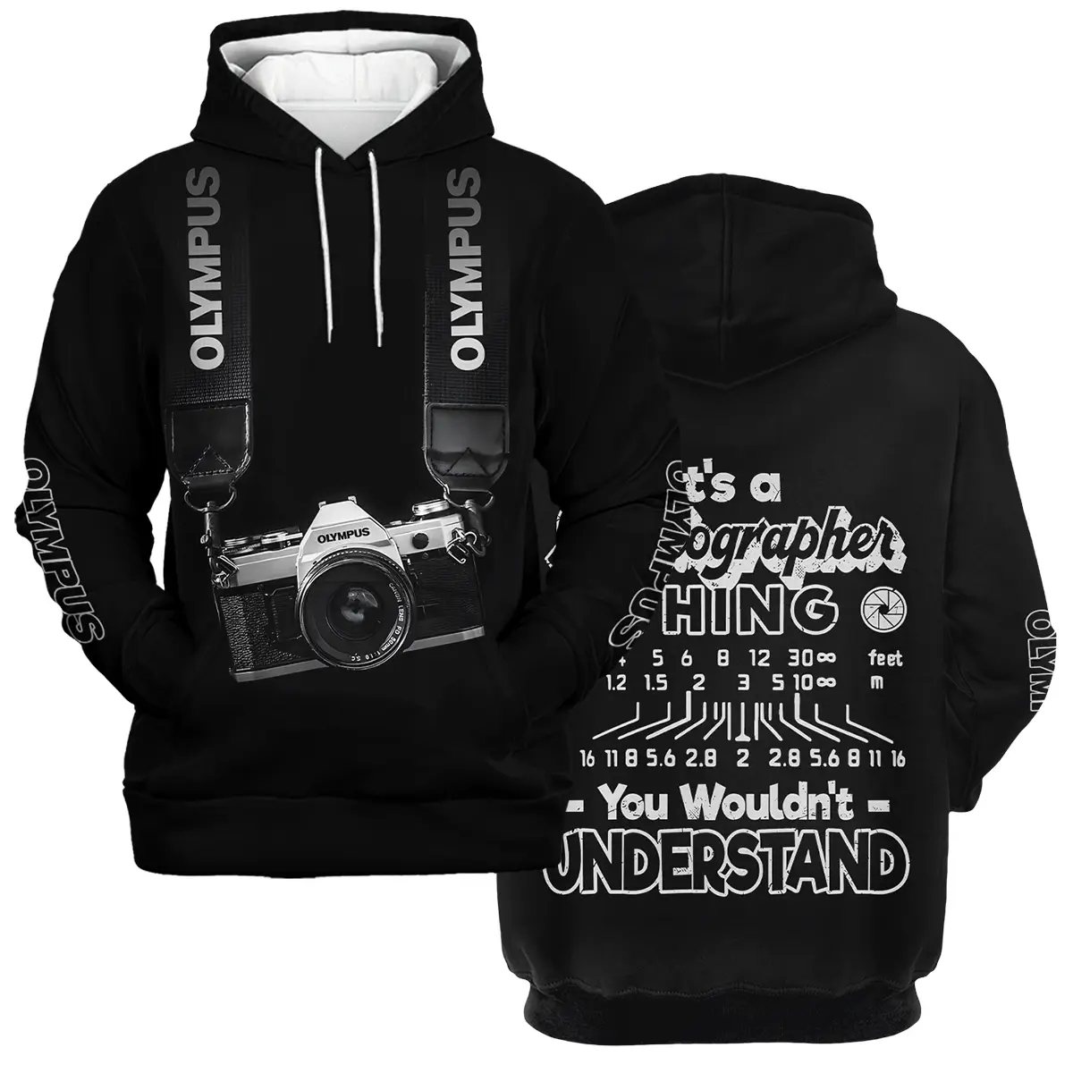 It's A Photographer Thing You Wouldn't Understand Olympus Photography Videography Apparel All Over Prints BL251024A2OLP - Hoodie